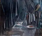 Nature morte (Still Life), 1912, oil on canvas, 100.5 × 118&nbsp;cm, The State Hermitage Museum, Saint Petersburg, Russia. Reproduced in Du "Cubisme", 1912