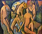 Baigneuses (Esquisse), c. 1908, oil on canvas, 38 × 46&nbsp;cm, Musée d'Art Moderne de la Ville de Paris