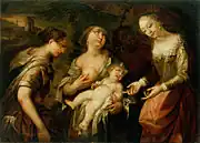 The Finding of Moses (17th century), Andrea Celesti