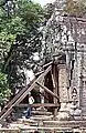 Angkor Wat complex, simple combination of timber raking and dead shores.