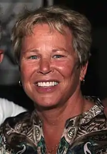 Meyers smiling