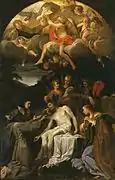 Lamentation over the Dead Christ with Saints by Annibale Carracci