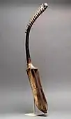 Arched Harp (shoulder harp); 1390–1295&nbsp;BC; wood; length of sound box: 36&nbsp;cm; Metropolitan Museum of Art (New York City)