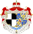 Arms of Princess Birgitta of Sweden and Hohenzollern (1961–present)