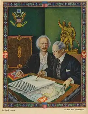 Polish-American Fraternity series, Wilson and Paderewski (1939), Kraków.
