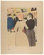 At the Moulin Rouge, La Goulue and her Sister (Au Moulin Rouge, La Goulue et sa sœur) by Henri de Toulouse-Lautrec, 1892