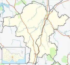 Clonbinane is located in Shire of Mitchell