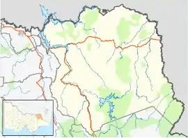 Corryong is located in Shire of Towong