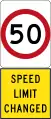 New 50&nbsp;km/h Speed Limit (used in South Australia)