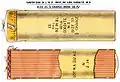 1914 60 lb ½ charge cordite MD size 37 cartridge
