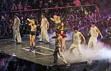 Blackpink performing onstage
