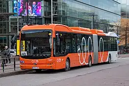 BYD K11U articulated bus in Helsinki, Finland