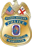 Badge of a PGPD officer