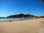 San Juan del Sur beach, and the hill with the Christ of Mercy atop