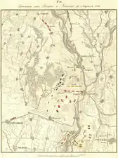 Combats of Vaprio and CassanoA – The initial Allied position from the evening of 26 AprilB – The troops' position at the battle itself on 27 April