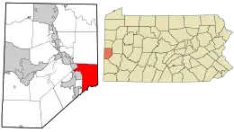 Location in Beaver County and the U.S. state of Pennsylvania.