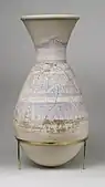 Blue-painted jar from Malqata; 1390–1353&nbsp;BC; painted pottery; height: 69&nbsp;cm; Metropolitan Museum of Art (New York City)