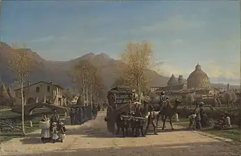 Pisa. View of the Baptisterium and the Cathedral (1863)The Russian Museum