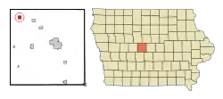 Location of Boxholm, Iowa