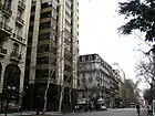 Architectural contrasts on the Avenida de Mayo