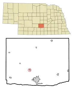 Location of Riverdale, Nebraska