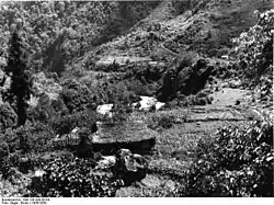 View of Chungthang, 1938 in (Mangan district, Sikkim)