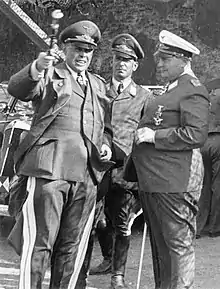 Kesselring holds his Generalfeldmarschall's baton