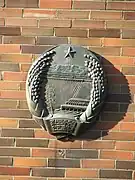 Emblem at the North Korean embassy in Prague, Czech Republic