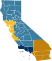 2003: Martin Hutchinson's CaliFOURnia proposal&nbsp;&nbsp;San Diego / Orange County / Imperial County / Inland Empire&nbsp;&nbsp;Greater Los Angeles&nbsp;&nbsp;San Francisco Bay Area / Sacramento/ Monterey&nbsp;&nbsp;Northern / Central Valley