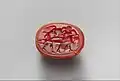 Carnelian Etruscan scarab 500–450 BC