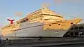 Carnival Paradise docked in Havana, Cuba