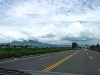 Panamericana&nbsp;– Pan American Highway&nbsp;– in Pichincha, Ecuador, near Cashapamba
