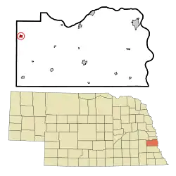 Location of Greenwood, Nebraska