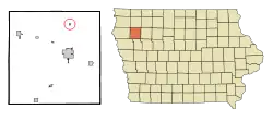 Location of Larrabee, Iowa