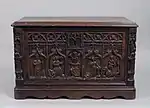Gothic chest; late 15th century; walnut and iron; overall: 47 x 38.7 x 75.9&nbsp;cm; Metropolitan Museum of Art