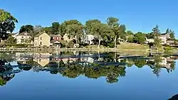 Children's Lake, in the center of Boiling Springs