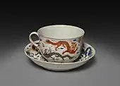 Chinese cup and saucer; 1745; porcelain; diameter: 10.2&nbsp;cm; Cleveland Museum of Art