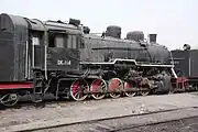 DK2-114 at Baotou West Locomotive Depot, Hohhot Railway Bureau.