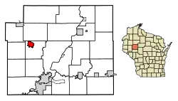 Location of Bloomer in Chippewa County, Wisconsin.