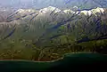Mouth of the Clarence River in front of the Kaikōura Ranges