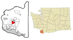 Location of Meadow Glade, Washington