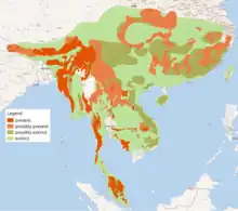 Map of range