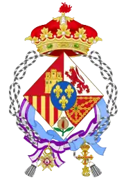 Coat of arms used as Dowager in the exile