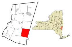 Location of Copake, New York
