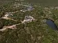 Aerial view of Concordia University's new campus in Northwest Austin