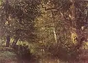 Brook through the Forest, c.&nbsp;1860; oil on canvas