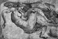 Drawing by Cornelis Bos after the lost original by Michelangelo. Between 1530 and 1550