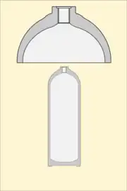  The cylinder neck has been machined, and the threaded hole for the cylinder valve is shown