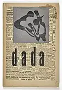 Print for the cover of Dada 4, Hans Arp, 1919