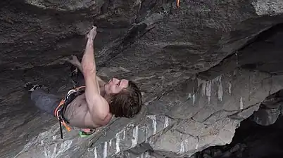 Daniel Woods on Thor's Hammer 9a+ (5.15a)